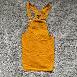 Corduroy overall skirt